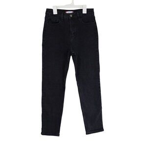 Vibe & Rant High-Waisted Black Denim straight Jeans Womens Size 9W29 Cotton Blen